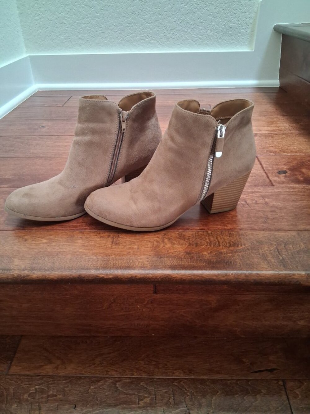 Suede Ankle Boots - Ladies Size 8.5